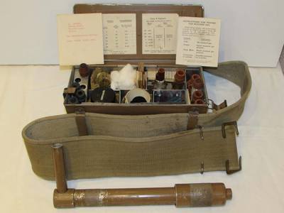 WW2 Gas Detector Kit contents