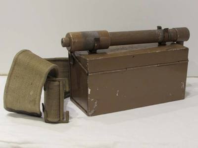 WW2 Gas Detector Kit on belt