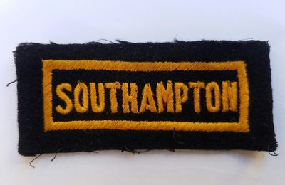 WW2 Civil Defence city area marking badge for Southampton.