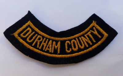 WW2 Civil Defence county area marking badge for County Durham.