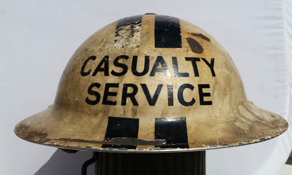 WW2 Chief Casualty Service Officer Helmet (Rear)