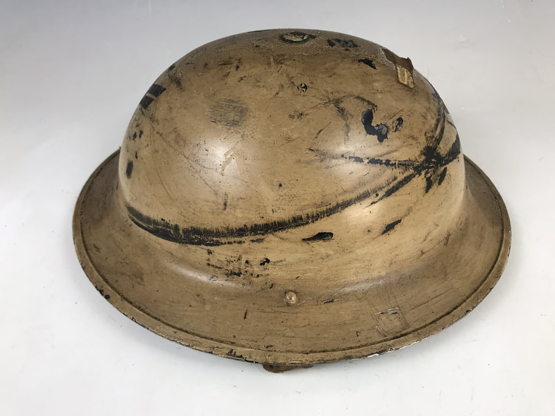 WW2 Civil Defence ACC (Ambulance Casualty Clearance) Leader Helmet (side)