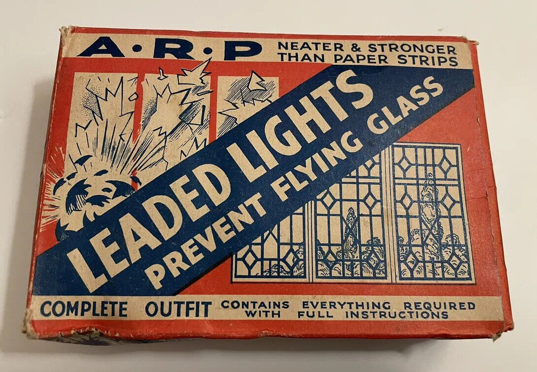 WW2 ARP Leaded Lights Prevents Flying Glass
