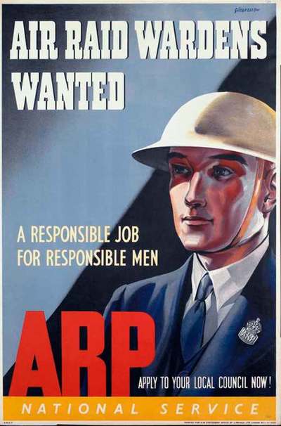 WW2 ARP recruitment poster.