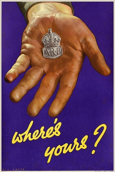 Classic WW2 ARP Recruitment Poster