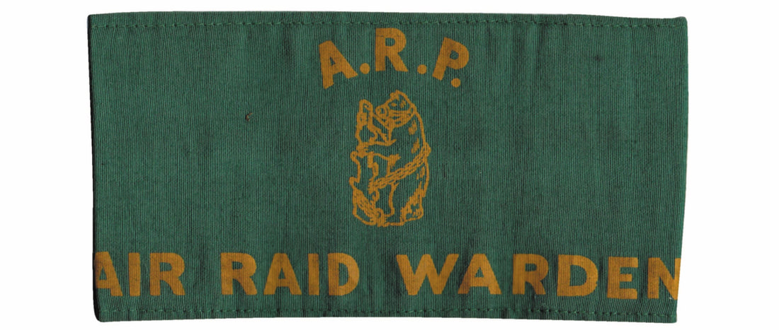 WW2 Warwickshire ARP Civil Defence Air Raid Warden Armband