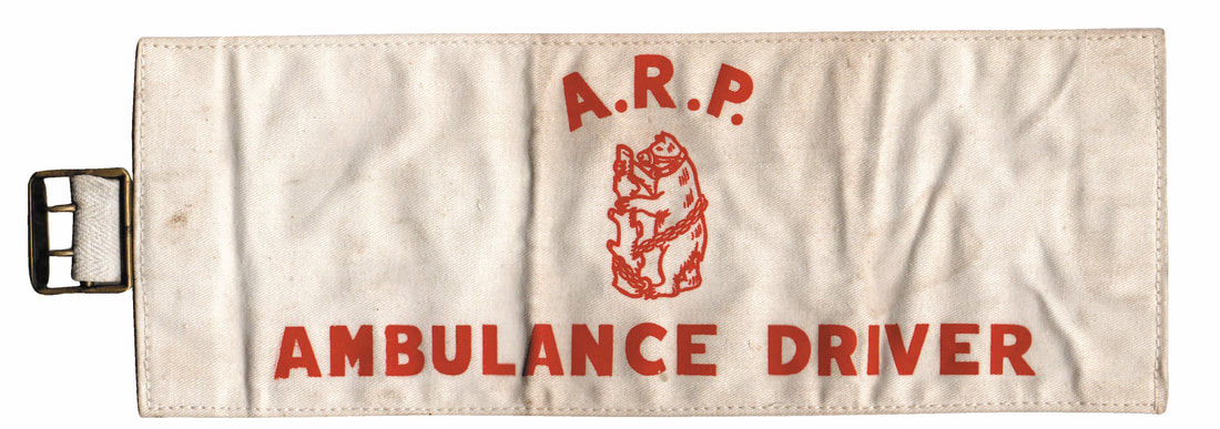 WW2 Warwickshire ARP Civil Defence Ambulance Driver Armband