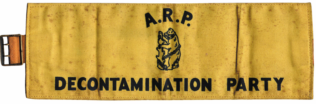WW2 Warwickshire ARP Civil Defence Decontamination Party Armband