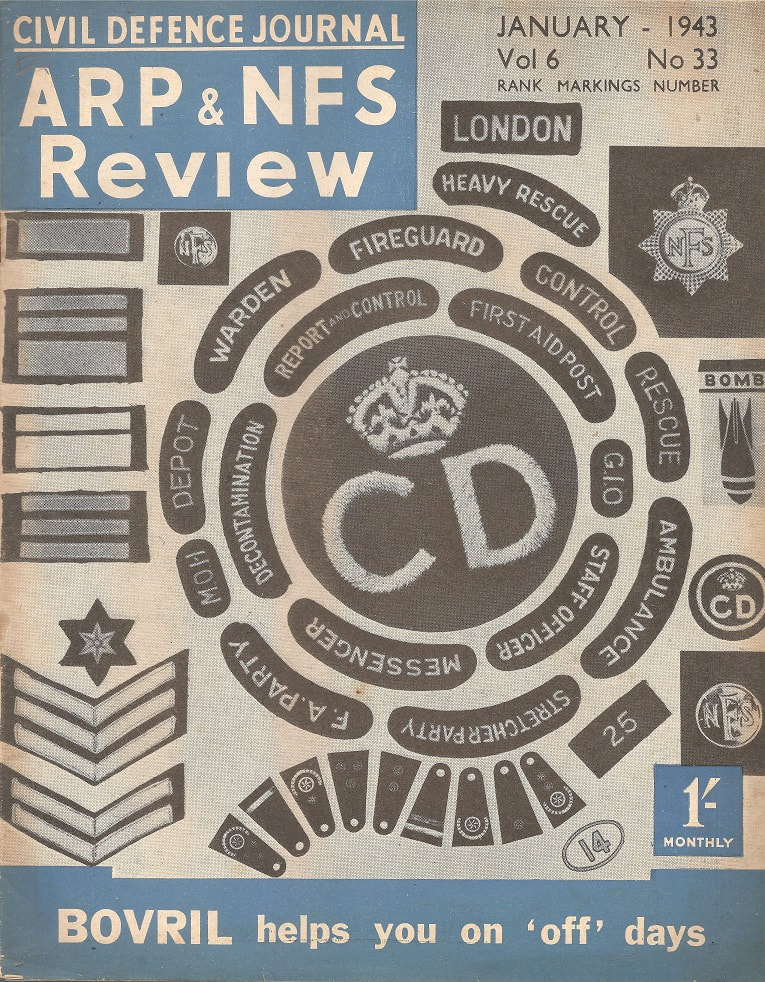 ARP & NFS Review January 1943 - Ranks & Markings