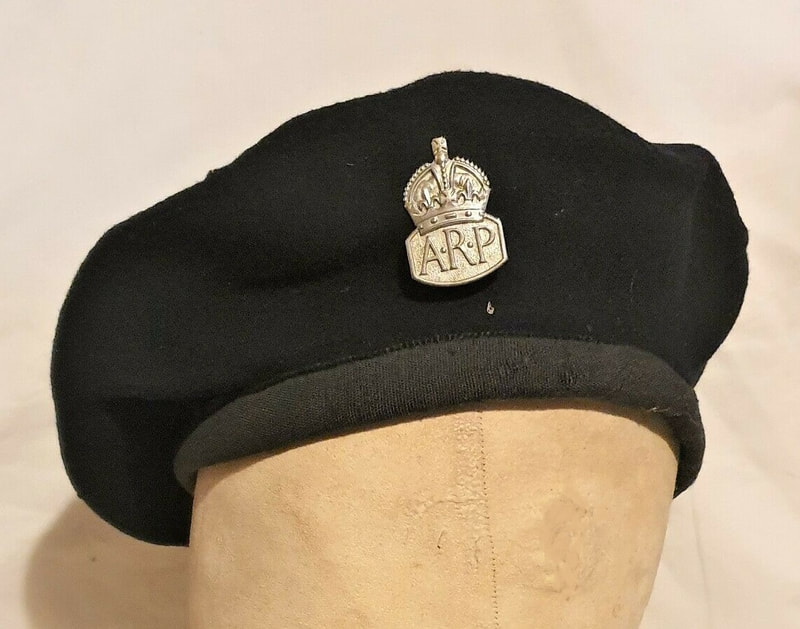 WW2 ARP Pattern 68 beret with broad outer liner band
