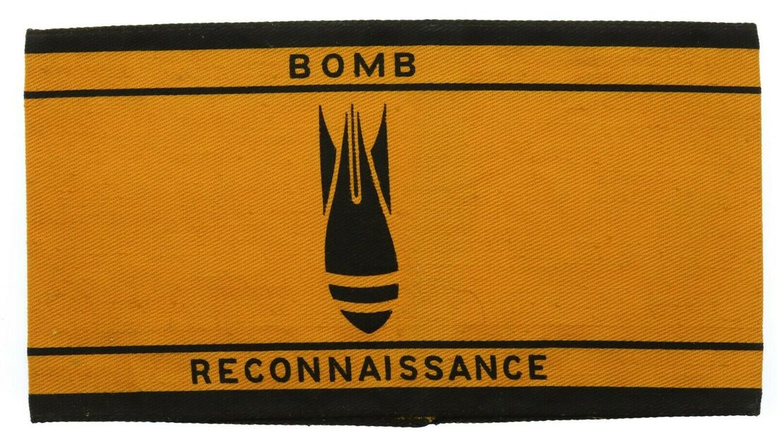 WW2 Civil Defence Bomb Reconnaissance Officer Armband