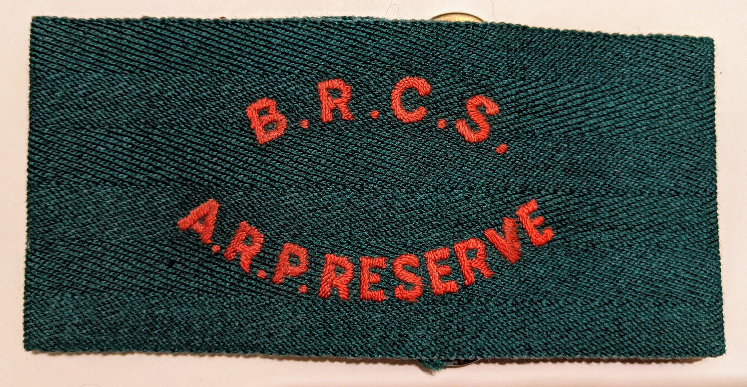 B.R.C.S. (British Red Cross Society) ARP Reserve armband