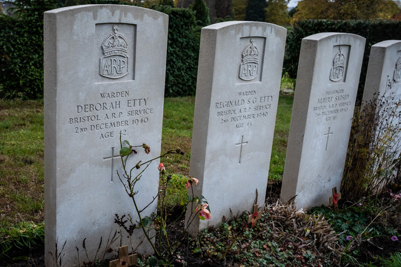 Graves of ARP Wardens, Greenbank Cemetery, Bristol