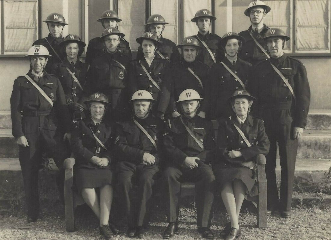 Bromley ARP Wardens with helmets