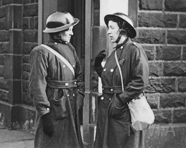 Two Lady Wardens in Burnley, 1941