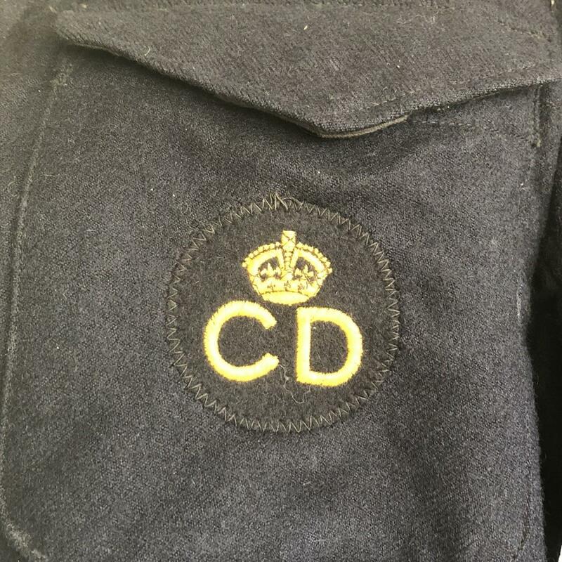 How The CD Breast Badge Was Attached To The Battledress