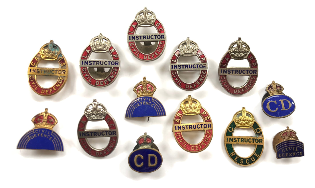 Rare Rescue & CAGS Civil Defence Instructors' Badges