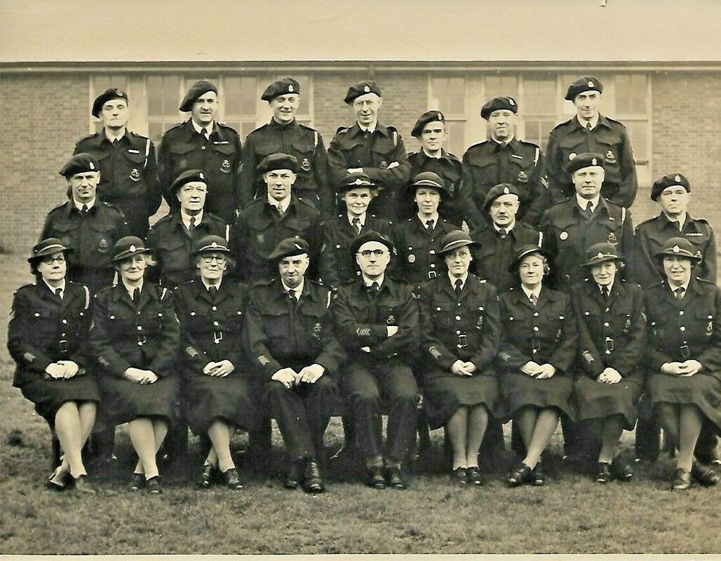 WW2 Civil Defence 'Stand Down' Group Photograph