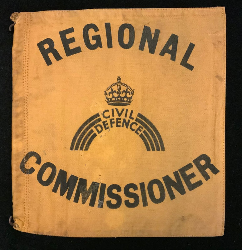 WW2 Civil Defence Regional Commissioner's Car Pennant