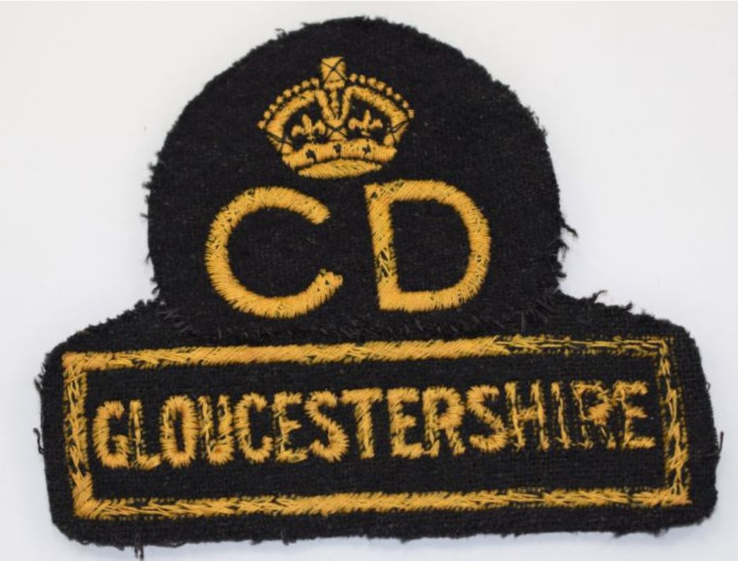 Combined CD Breast Badge And Gloucestershire Area Marking
