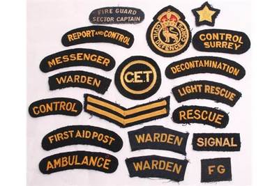 CET badge for WW2 "Casualty Evacuation Train" orderlies