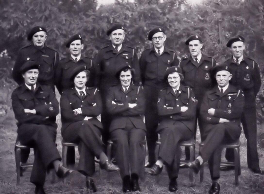 WW2 Chingford ARP Headquarters Staff Photo