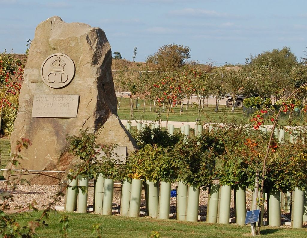 Civil Defence Service 1939-1945 memorial, at the National Memorial Arboretum