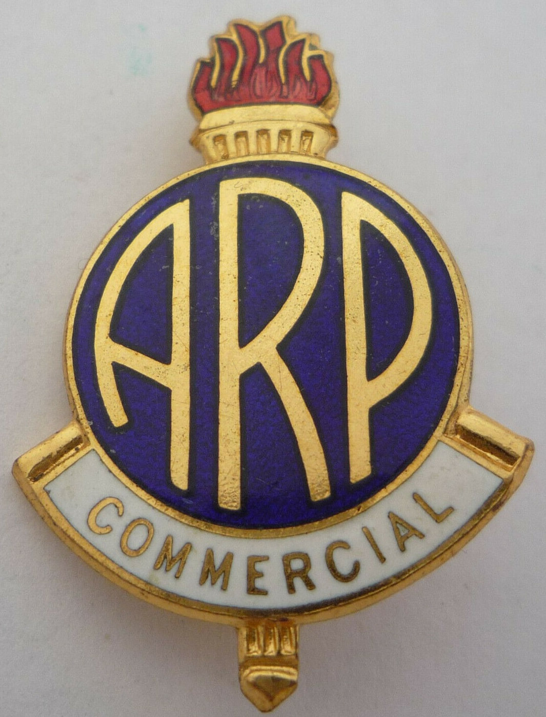 WW2 'Commercial' ARP Lapel Badge