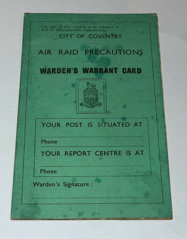 Coventry Warden Appointment Card Cover