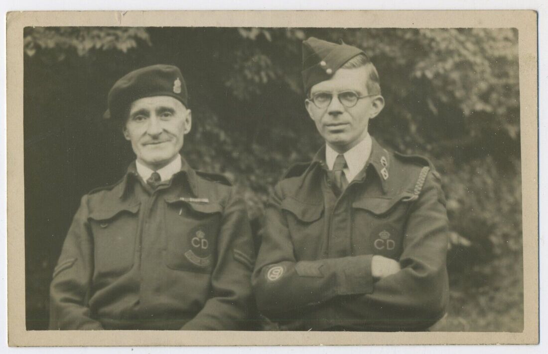Two second world war Civil Defence members