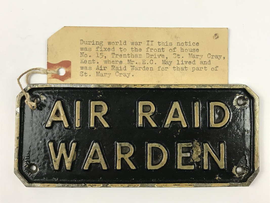 WW2 ARP Warden Sign Plaque