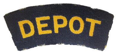 WW2 Civil Defence Depot Shoulder Title (Printed).