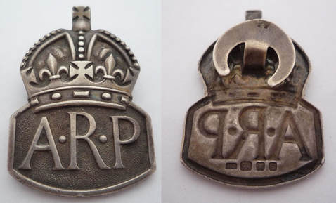 Silver ARP Badge.