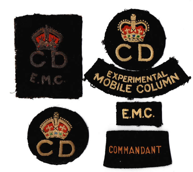 ​Civil Defence Experimental Mobile Column insignia