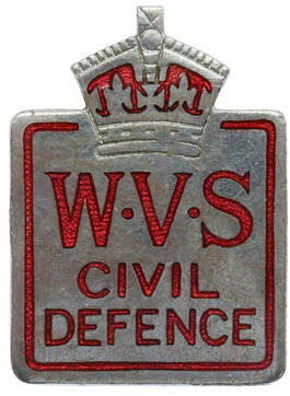 The WVS Civil Defence badge - issued from November 1939