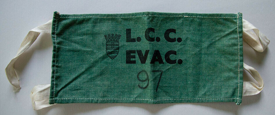 WW2 London County Council (LCC) Evacuee Helper Armband