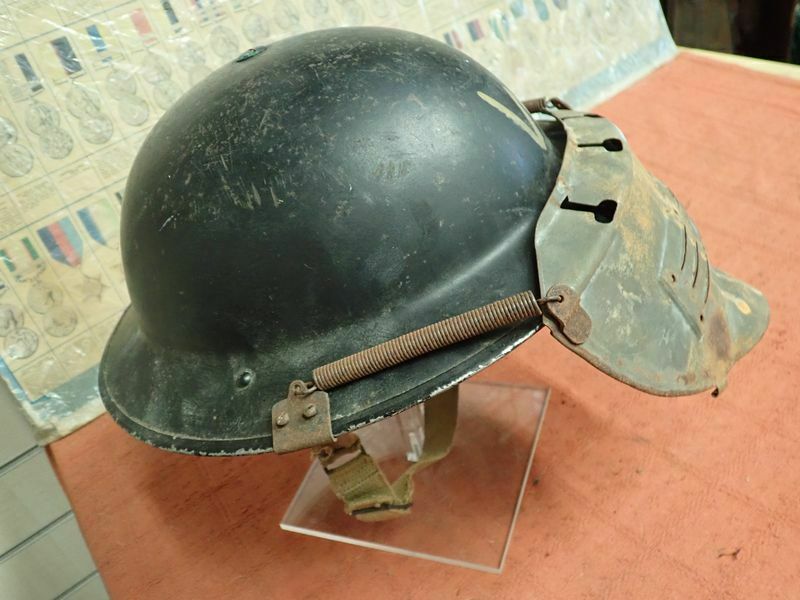Fake WW2 Fire Guard Helmet Visor Side