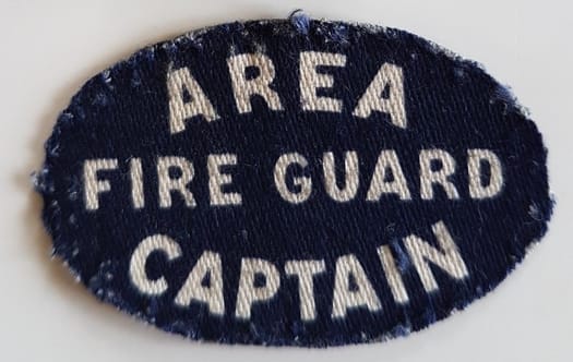Area Fire Guard Captain shoulder title