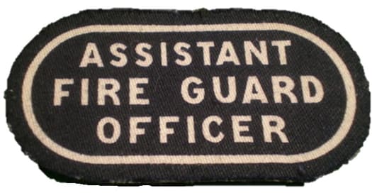 Assistant Fire Guard Officer shoulder title