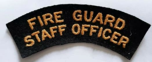 Fire Guard Staff Officer shoulder title