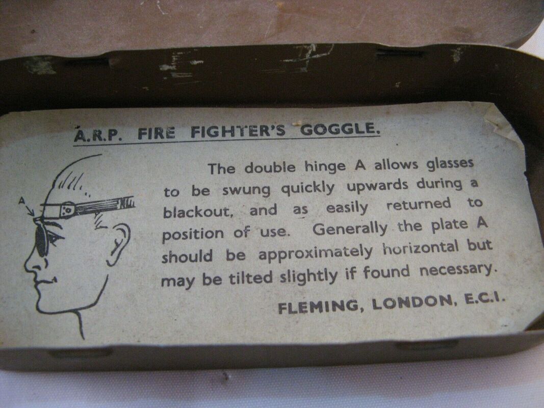 Tin for ARP Fire Fighter's Googles