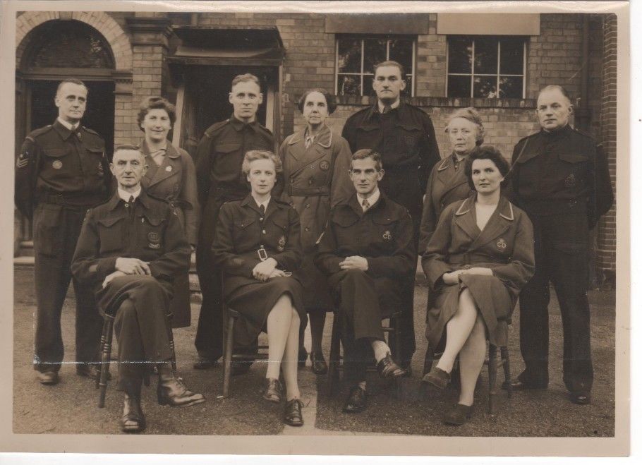 WW2 Civil Defence First Aid Party / Post Photograph