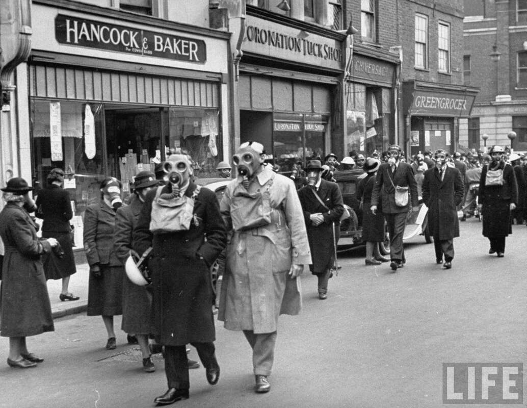 WW2 Gas Mask Exercise, Kingston upon Thames