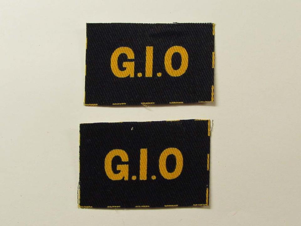 WW2 ARP Gas Identification Officer (GIO) Report Form