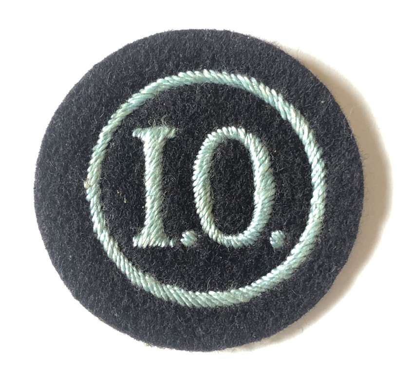 Embroidered Incident Officer Badge on felt backing (variation)