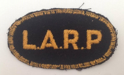 LARP - Local Air Raid Precautions -unofficial qualification cloth badge.
