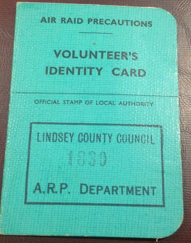 WW2 Lindsey Lincolnshire ARP Volunteer's Identity Card Cover