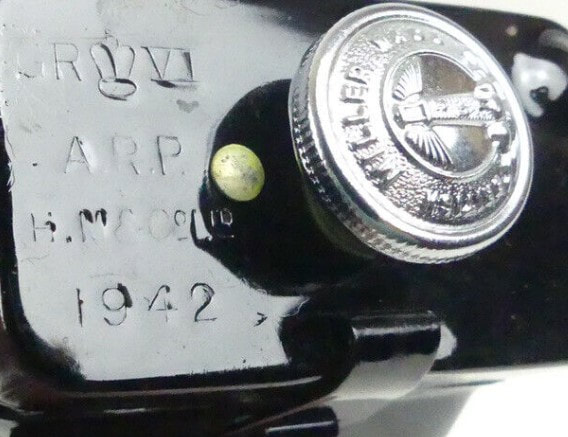 Miller ARP Lamp with George VI cypher and 1942 date