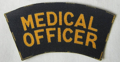 WW2 Civil Defence Medical Officer (ARP Pattern 131) shoulder title.