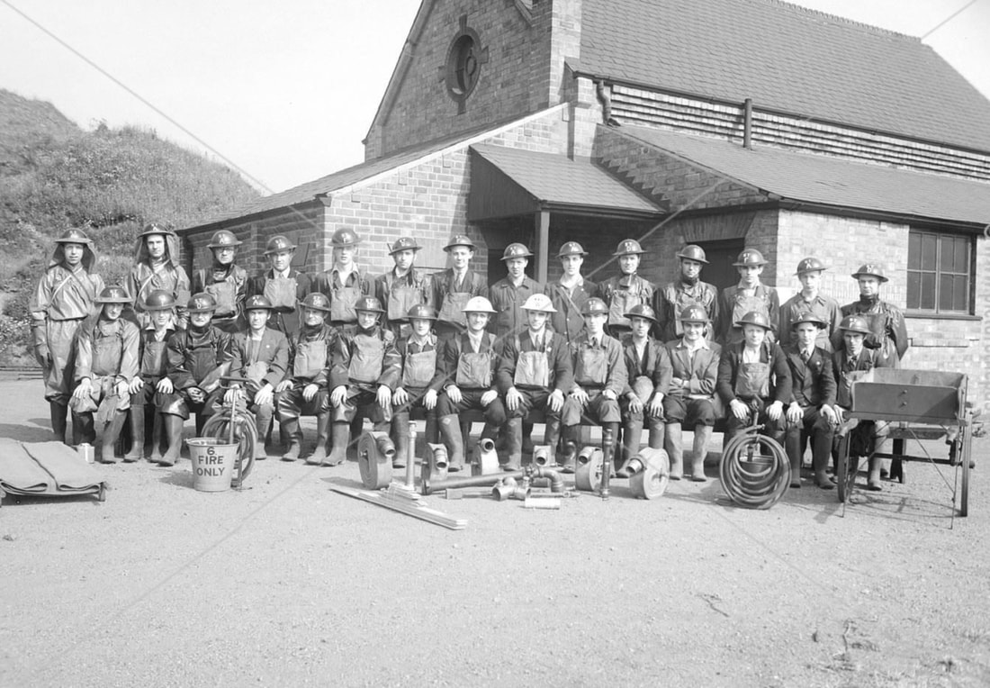 WW2 ARP Team & Equipment, Riddings, Derbyshire.